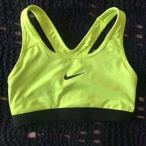 Nike dri-fit sports bra NEON yellow